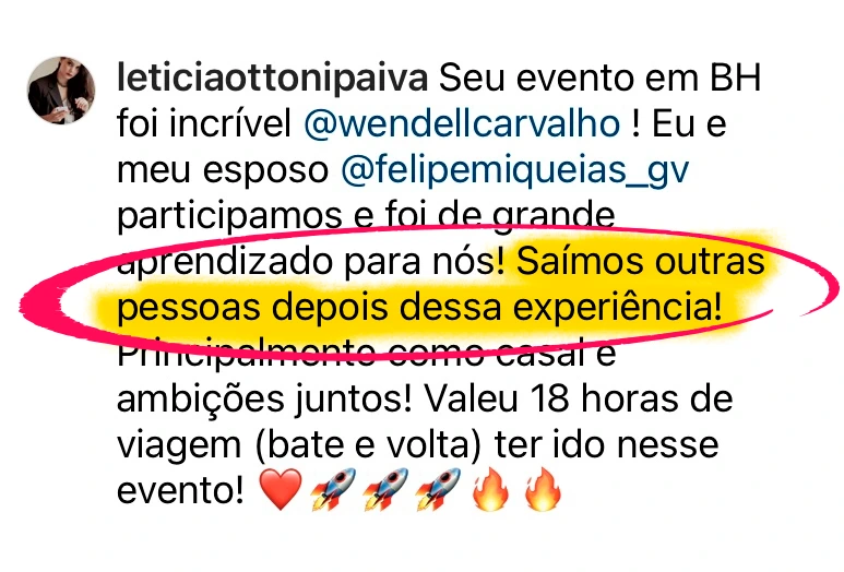 Amostra de depoimento do PAR, não é comprador deste guia